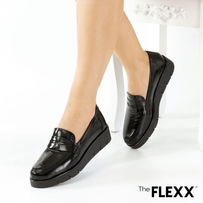 Pantofi dama The Flexx din piele naturala Ariadne negru